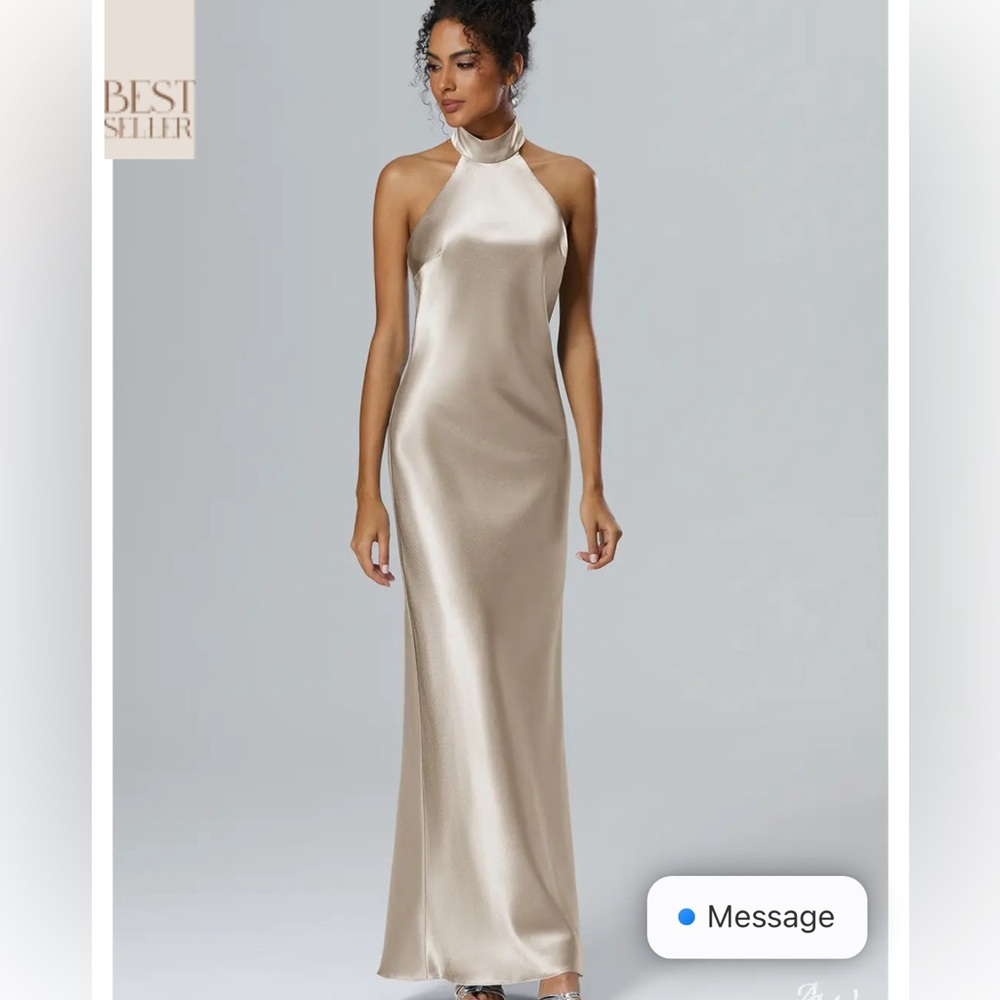 AW Bridal Champagne MUGWORT Bridesmaid DRESS